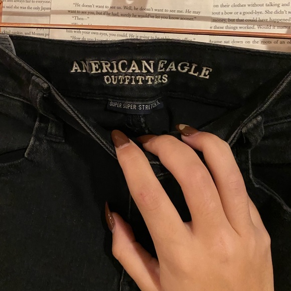 Black American Eagle jeans - Picture 3 of 4